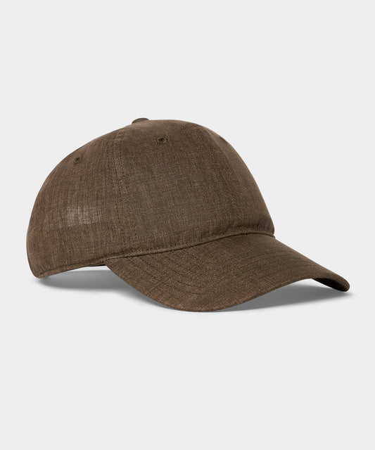 Todd Snyder Linen Cap in Olive Olive