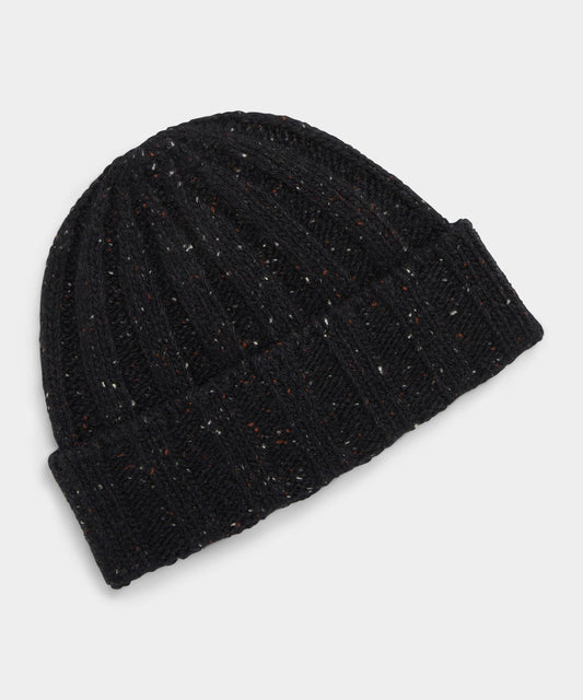 Todd Snyder Donegal Cashmere Beanie in Black Black