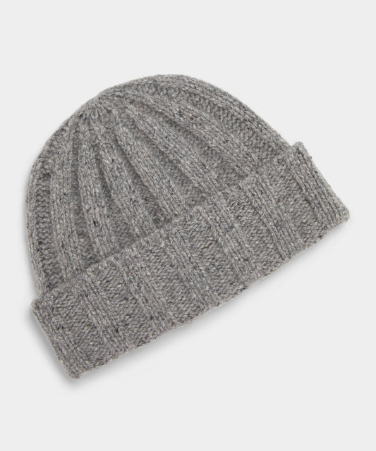 Todd Snyder Donegal Cashmere Beanie in Grey Grey