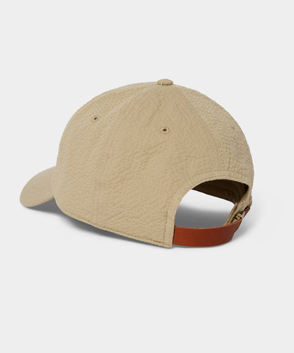 Todd Snyder Seersucker Dad Cap in Tan Tan