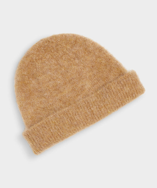 Todd Snyder Brushed Alpaca Beanie Saddle Brown