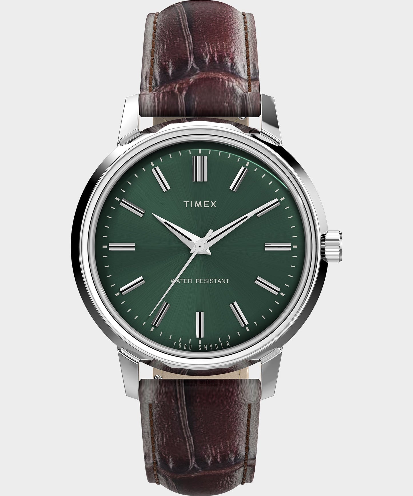 Todd Snyder TS X Timex Olive Marlin Watch in Brown Brown