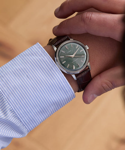 Todd Snyder TS X Timex Olive Marlin Watch in Brown Brown
