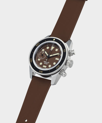 Todd Snyder Unimatic U3-DHBR Heritage Chronograph Diver Watch Brown