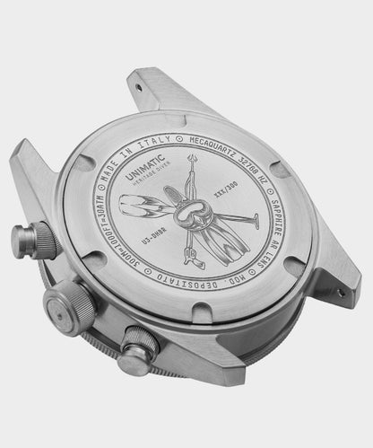Todd Snyder Unimatic U3-DHBR Heritage Chronograph Diver Watch Brown