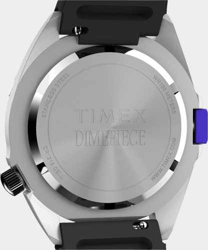 Todd Snyder Timex x Dimepiece 36mm Silicone Strap Watch Black