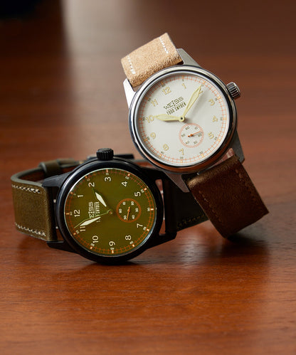 Todd Snyder Todd Snyder x Weiss Watch Company 38MM Standard Issue Watch in Forest Olive