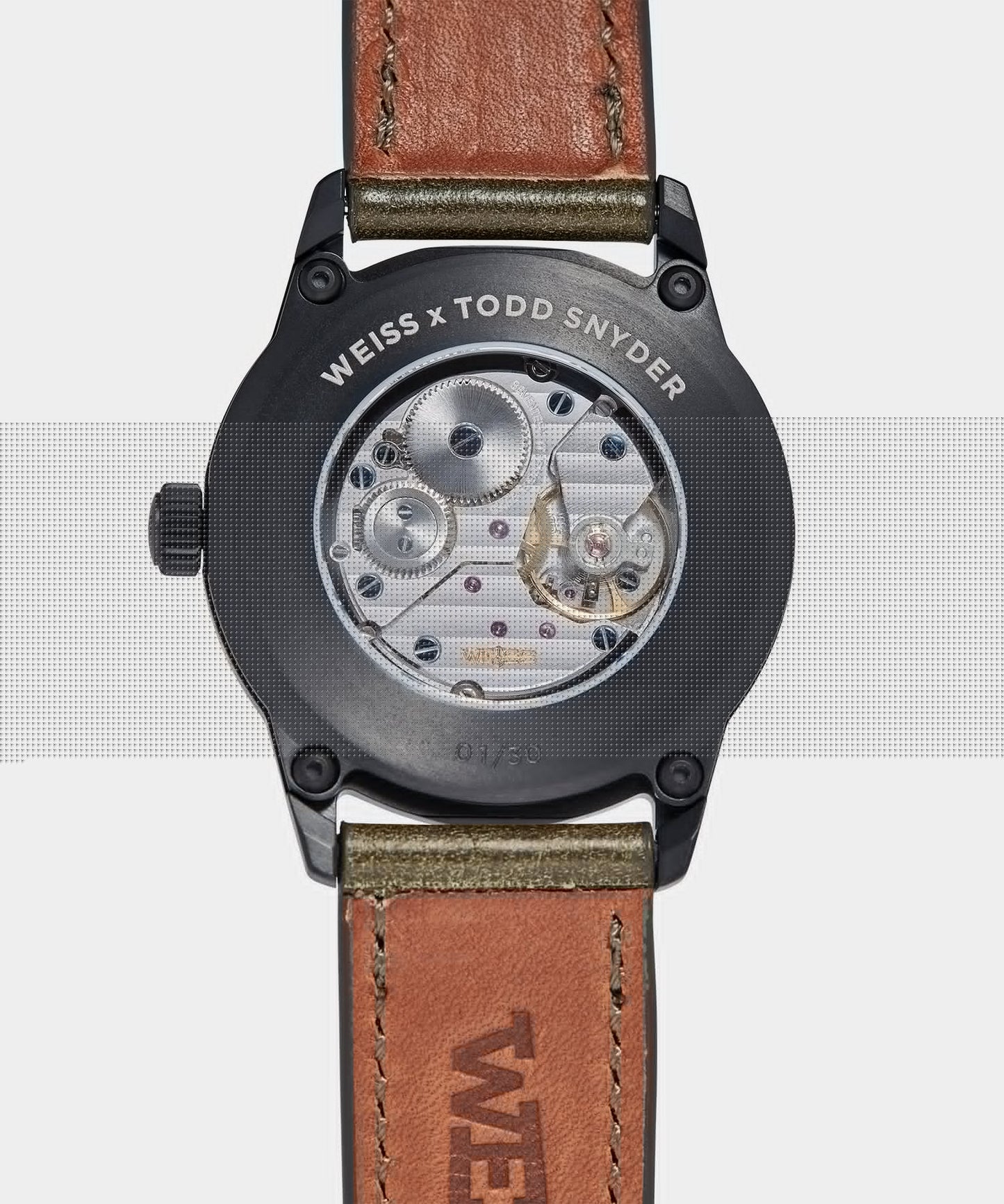 Todd Snyder Todd Snyder x Weiss Watch Company 38MM Standard Issue Watch in Forest Olive