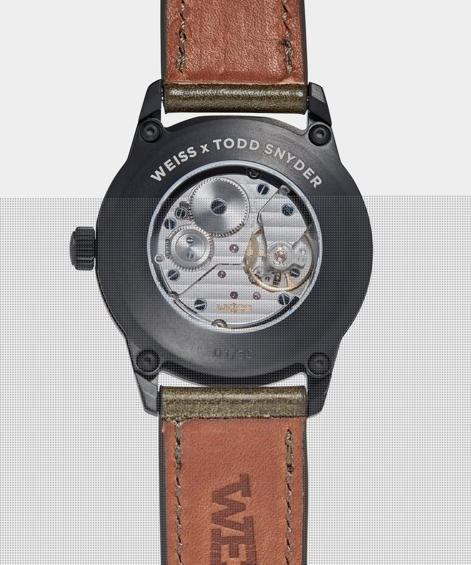Todd Snyder Todd Snyder x Weiss Watch Company 38MM Standard Issue Watch in Forest Olive