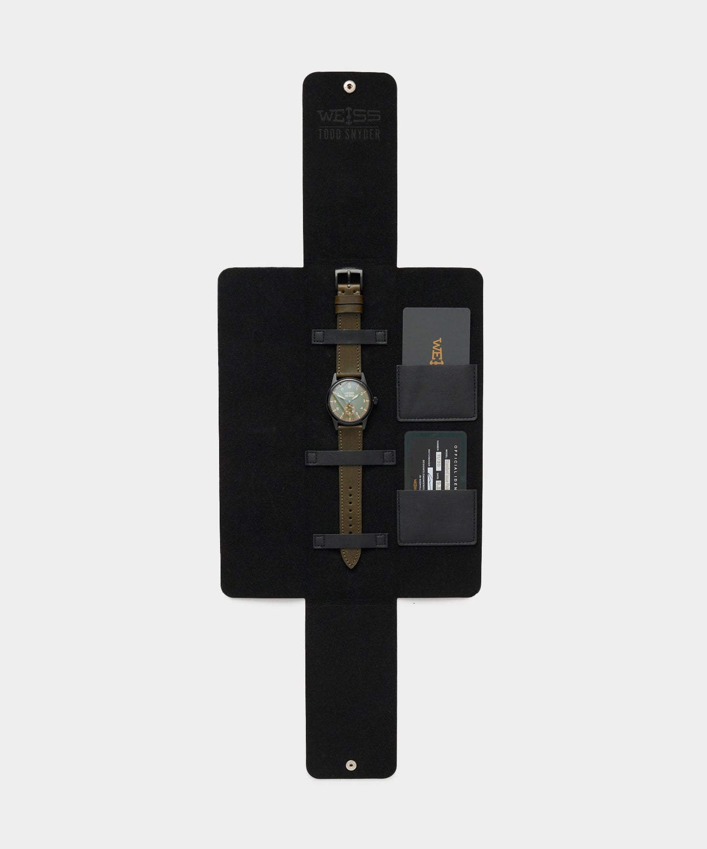 Todd Snyder Todd Snyder x Weiss Watch Company 38MM Standard Issue Watch in Forest Olive