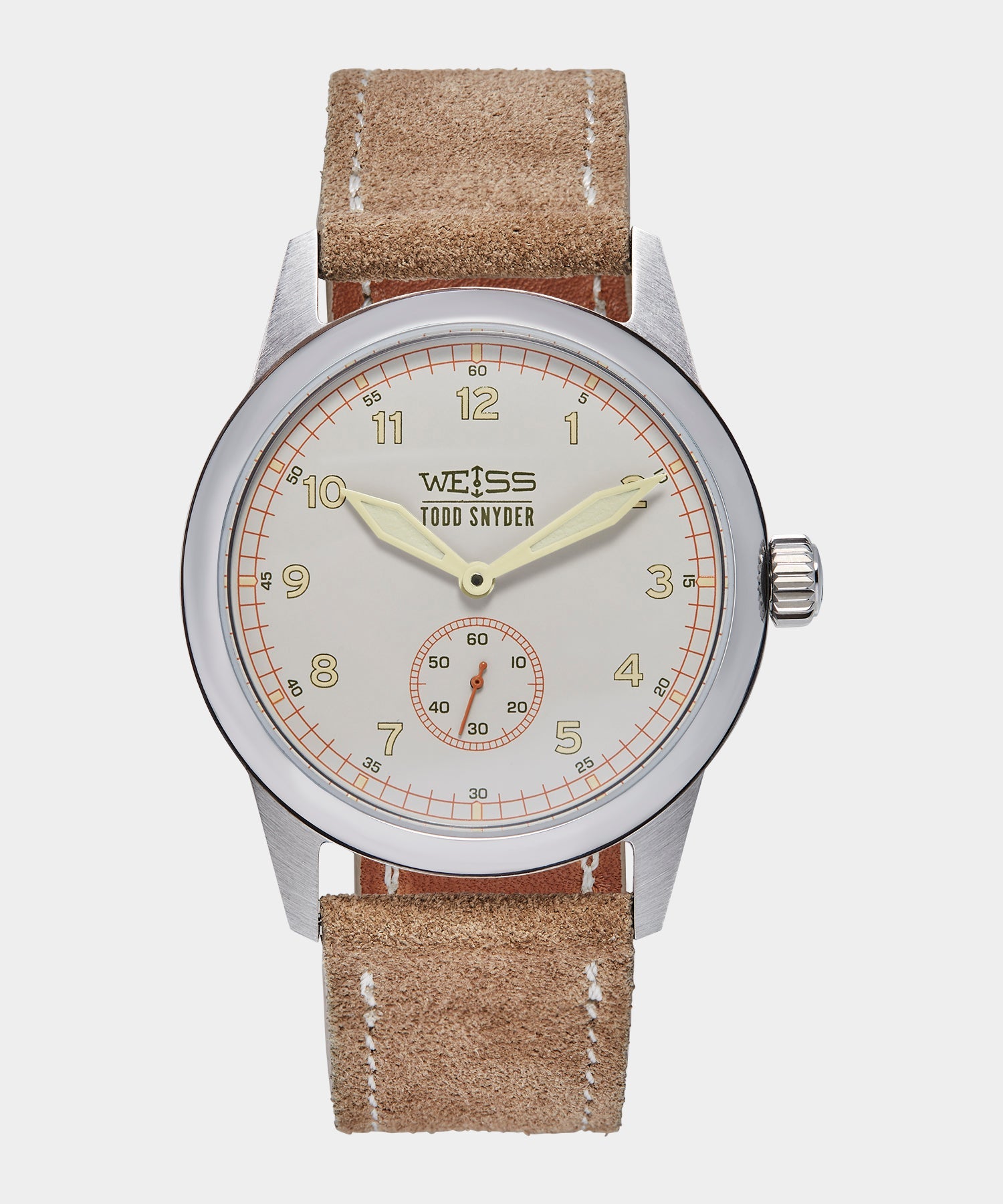 Todd Snyder Todd Snyder x Weiss Watch Company 38MM Standard Issue Watch in Sand St Tan