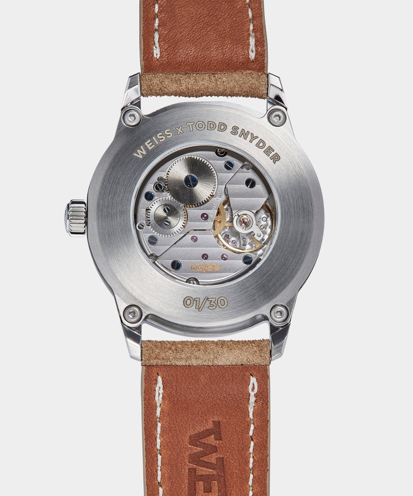 Todd Snyder Todd Snyder x Weiss Watch Company 38MM Standard Issue Watch in Sand St Tan