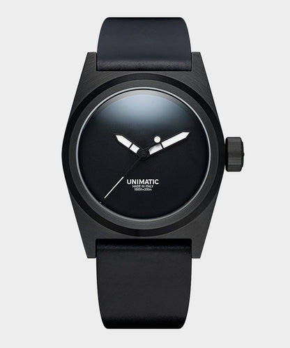 Todd Snyder Unimatic U2S Black DLC Field watch Black