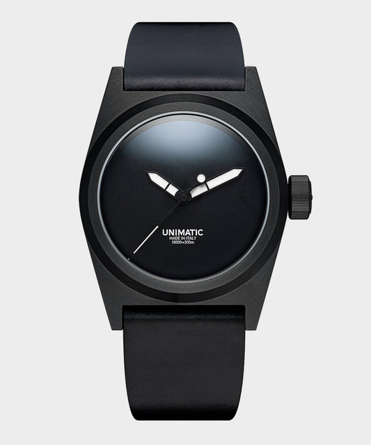 Todd Snyder Unimatic U2S Black DLC Field watch Black