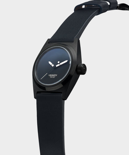 Todd Snyder Unimatic U2S Black DLC Field watch Black
