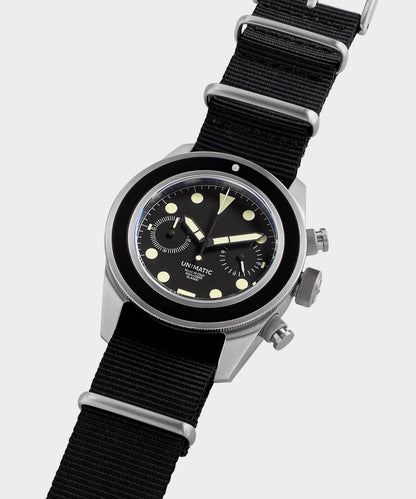 Todd Snyder Unimatic U3 Classic Chrono Watch Black