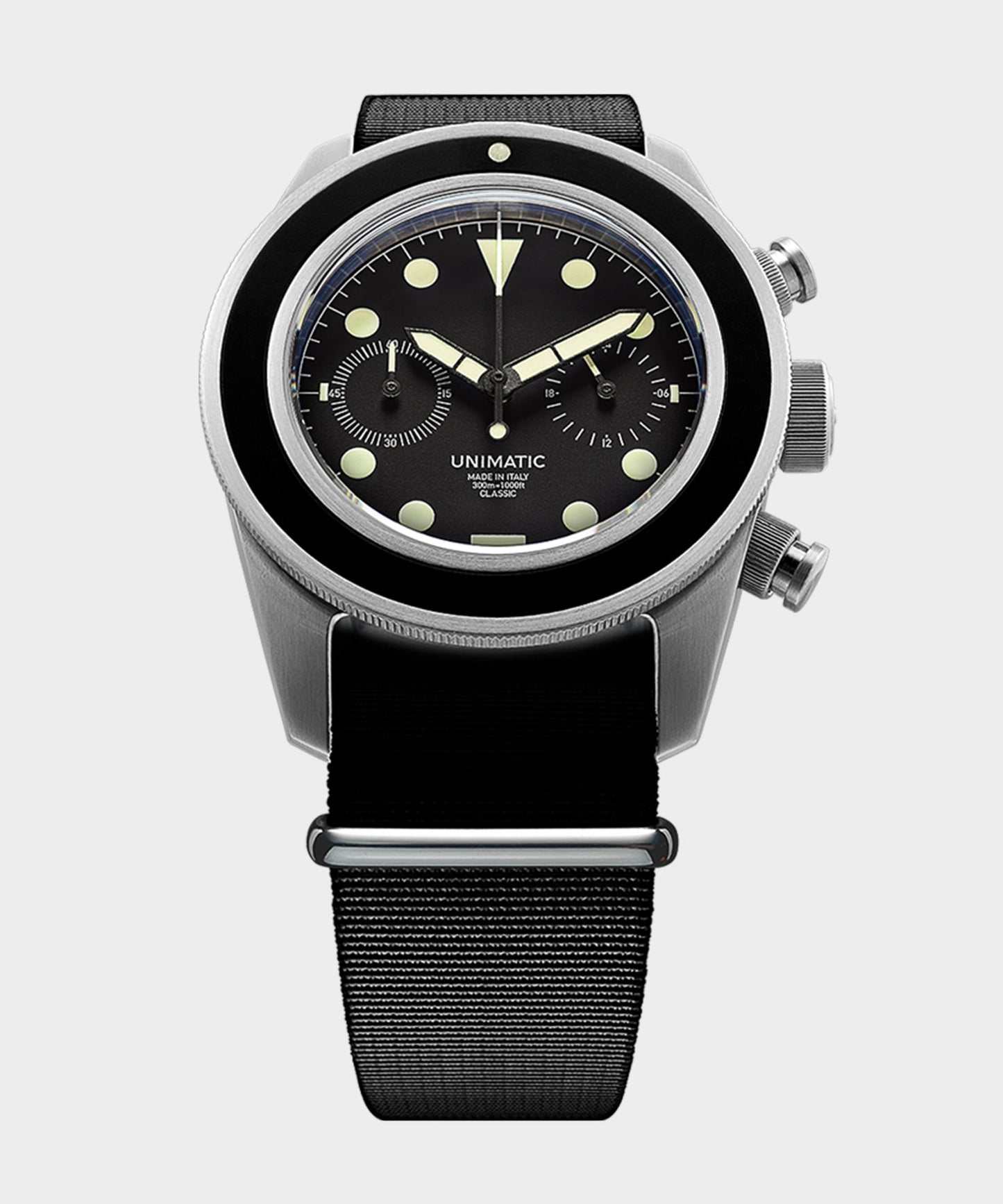 Todd Snyder Unimatic U3 Classic Chrono Watch Black