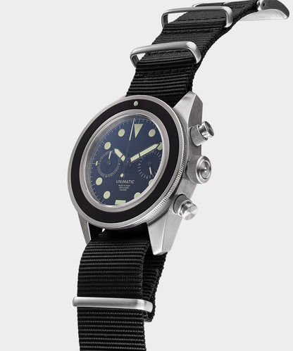 Todd Snyder Unimatic U3 Classic Chrono Watch Black