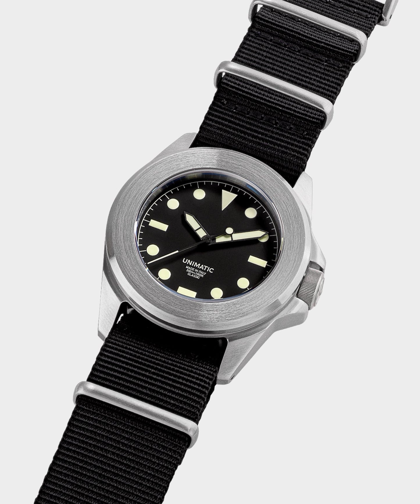 Todd Snyder Unimatic U4 Classic Military Watch in black Black