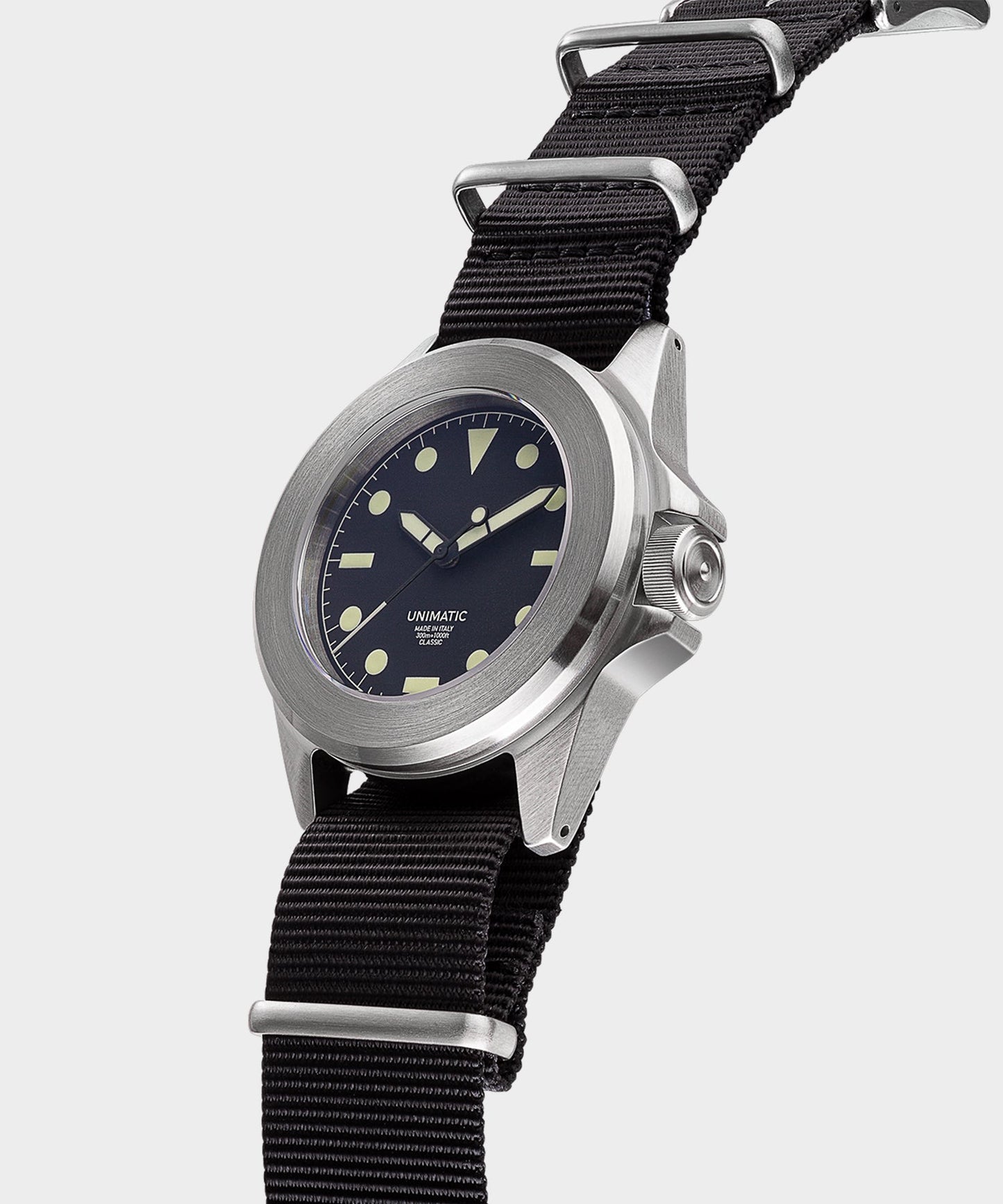 Todd Snyder Unimatic U4 Classic Military Watch in black Black