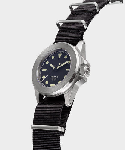 Todd Snyder Unimatic U4 Classic Military Watch in black Black