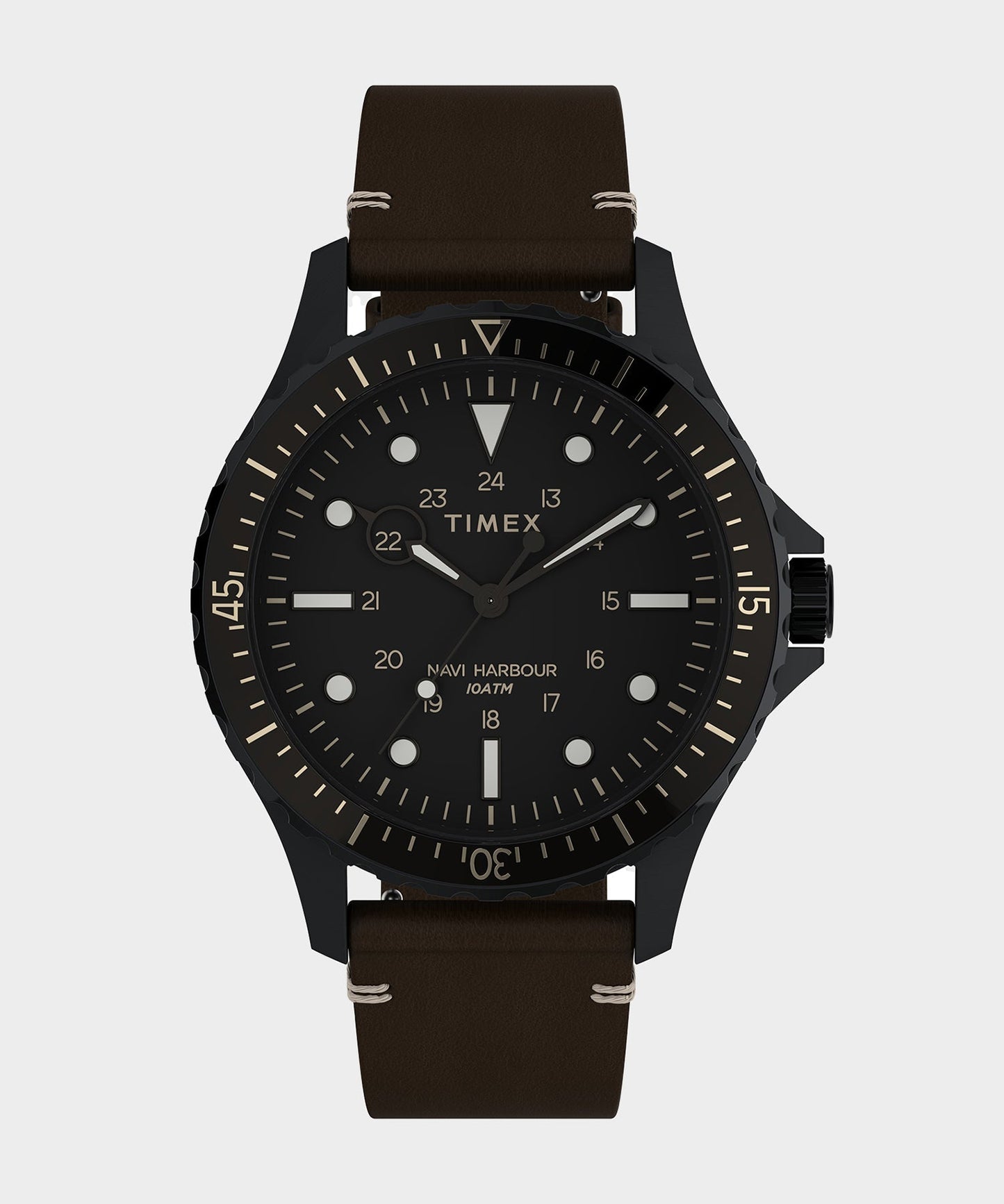Todd Snyder Timex Navi Xl 3-hand 41mm Black Case Black Dial Black