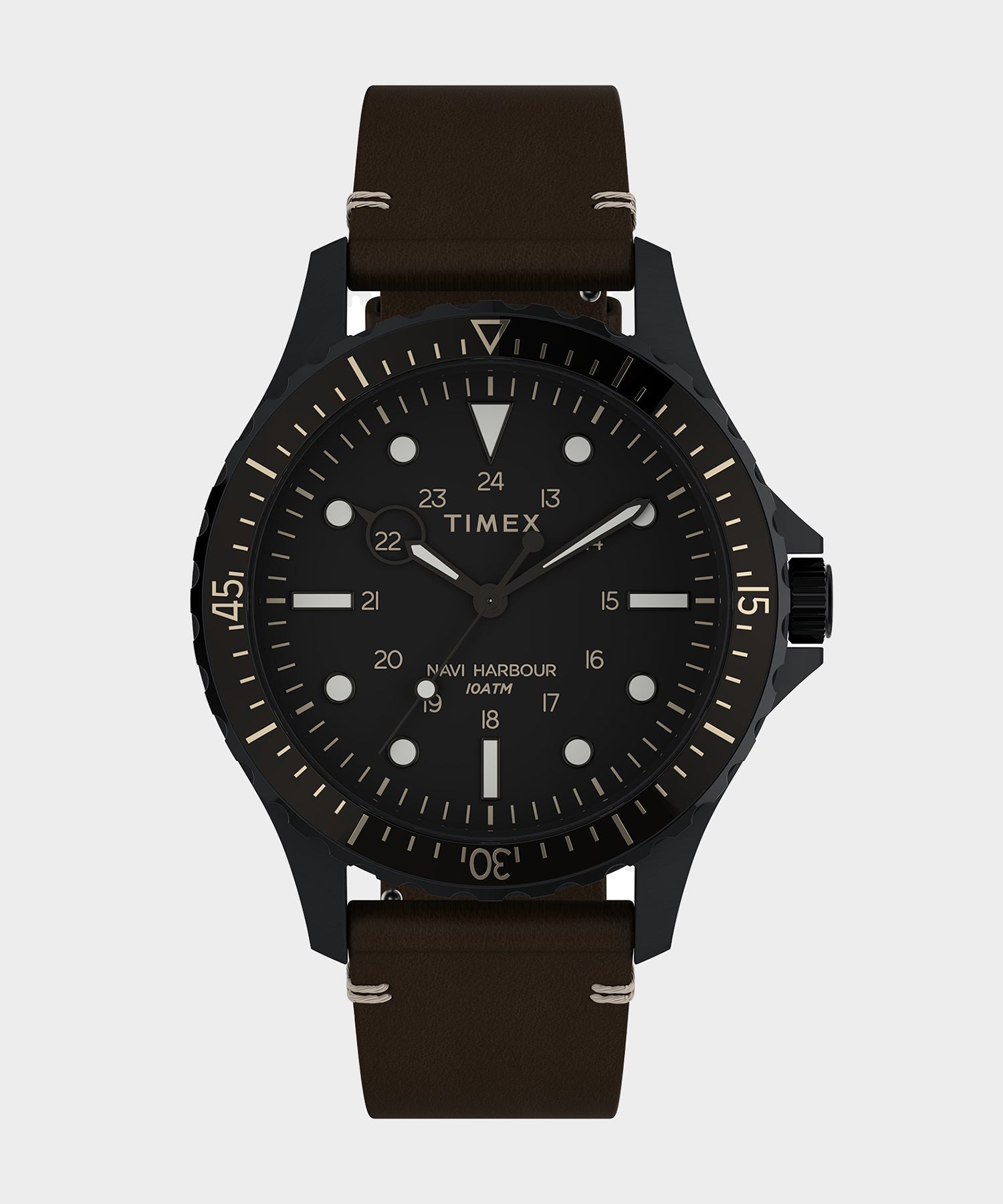 Todd Snyder Timex Navi Xl 3-hand 41mm Black Case Black Dial Black