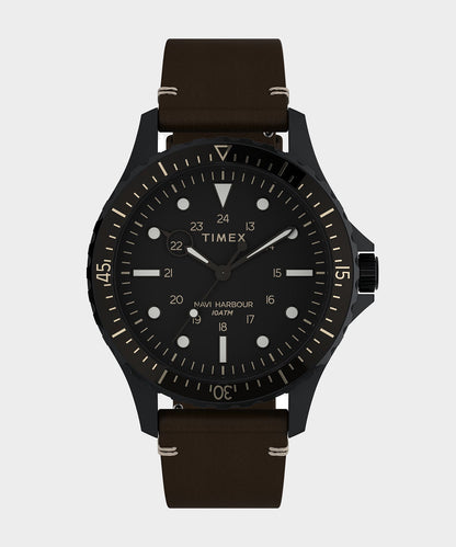 Todd Snyder Timex Navi Xl 3-hand 41mm Black Case Black Dial Black