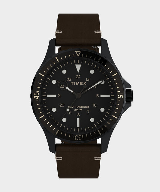 Todd Snyder Timex Navi Xl 3-hand 41mm Black Case Black Dial Black