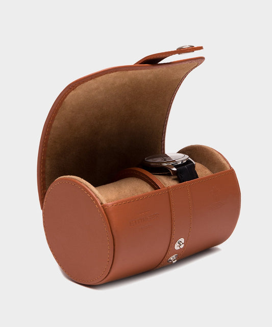 Todd Snyder Ettinger Double Watch Roll in Tan Leather Tan