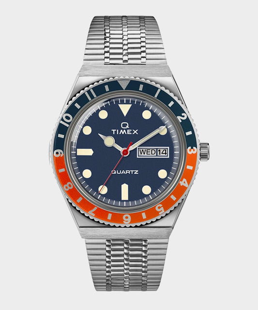 Todd Snyder Timex Q Reissue Watch in Navy/Orange Navy