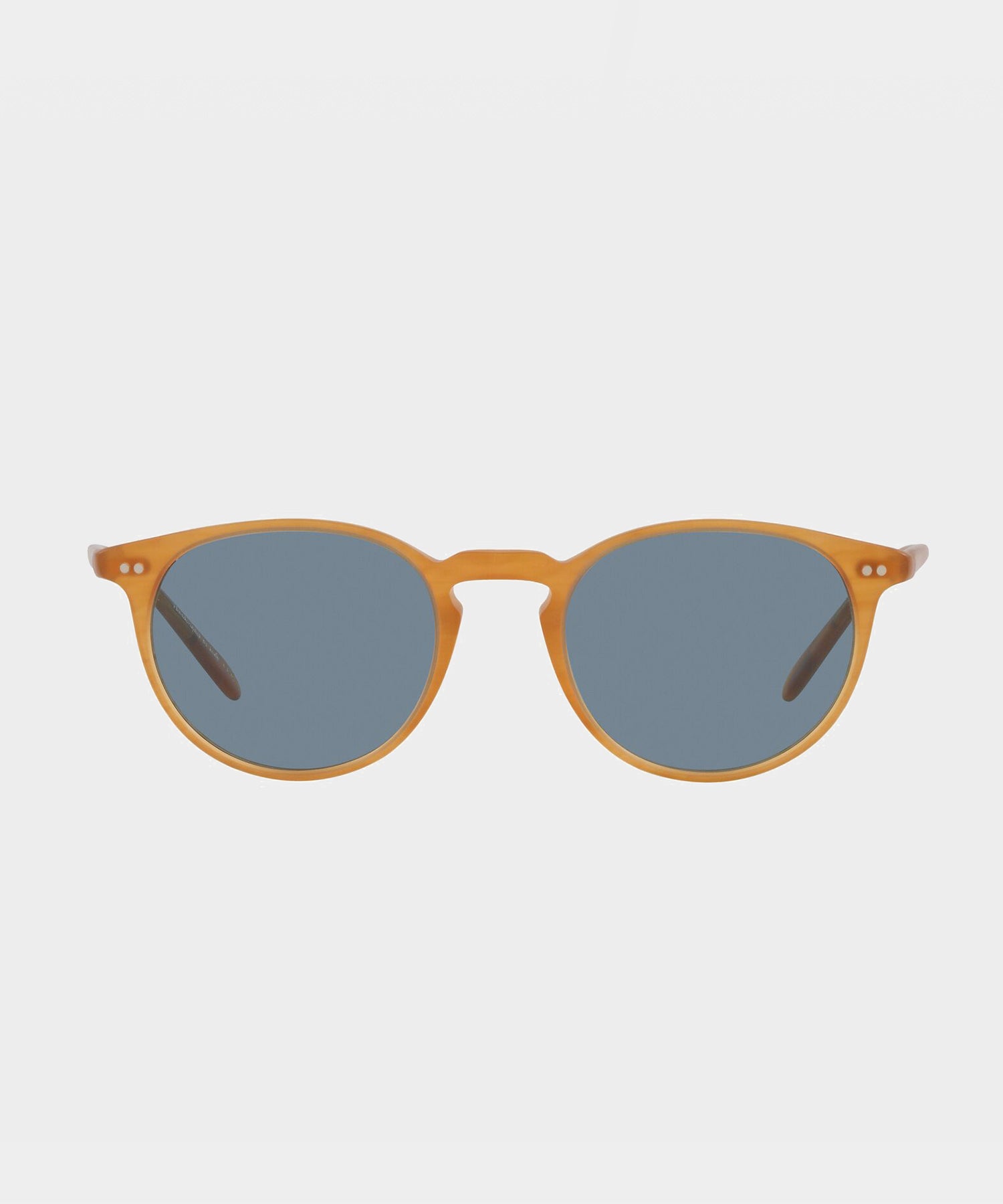 Todd Snyder Oliver Peoples Riley Sunglasses in Semi Matte Amber Tortoise Multi