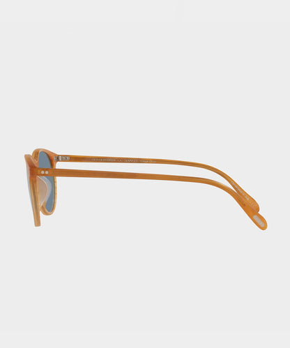 Todd Snyder Oliver Peoples Riley Sunglasses in Semi Matte Amber Tortoise Multi