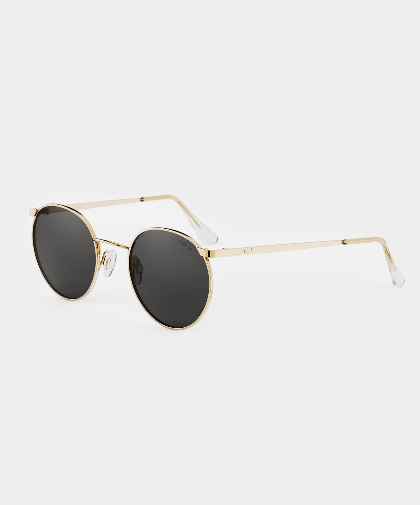 Todd Snyder Randolph Skytec Glass Polarized Sunglasses in American Grey & 23k Gold Gold