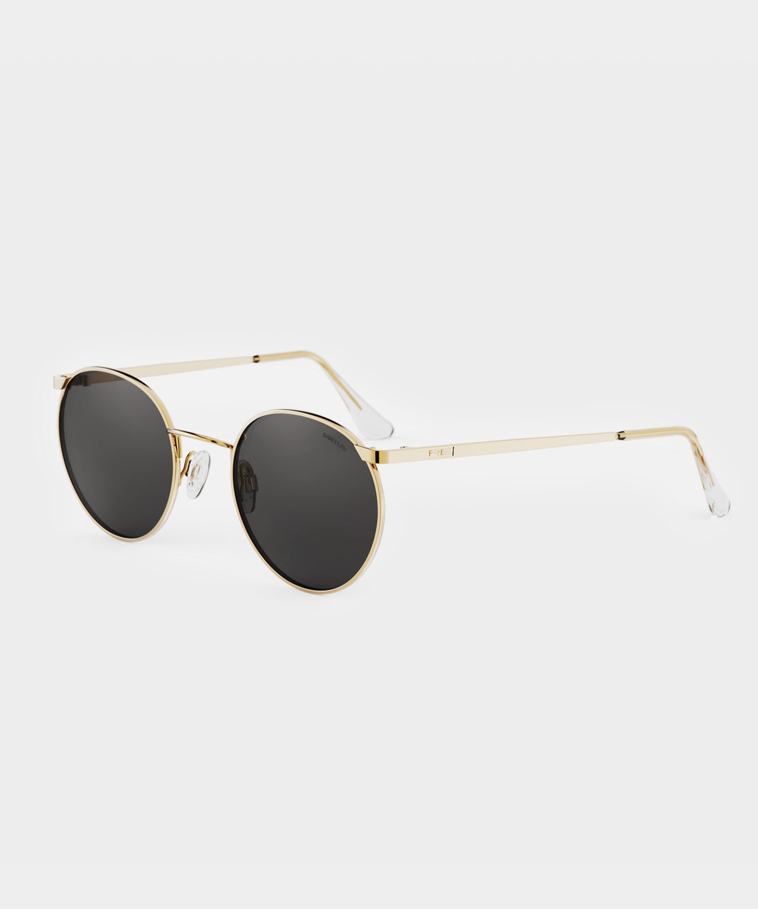 Todd Snyder Randolph Skytec Glass Polarized Sunglasses in American Grey & 23k Gold Gold