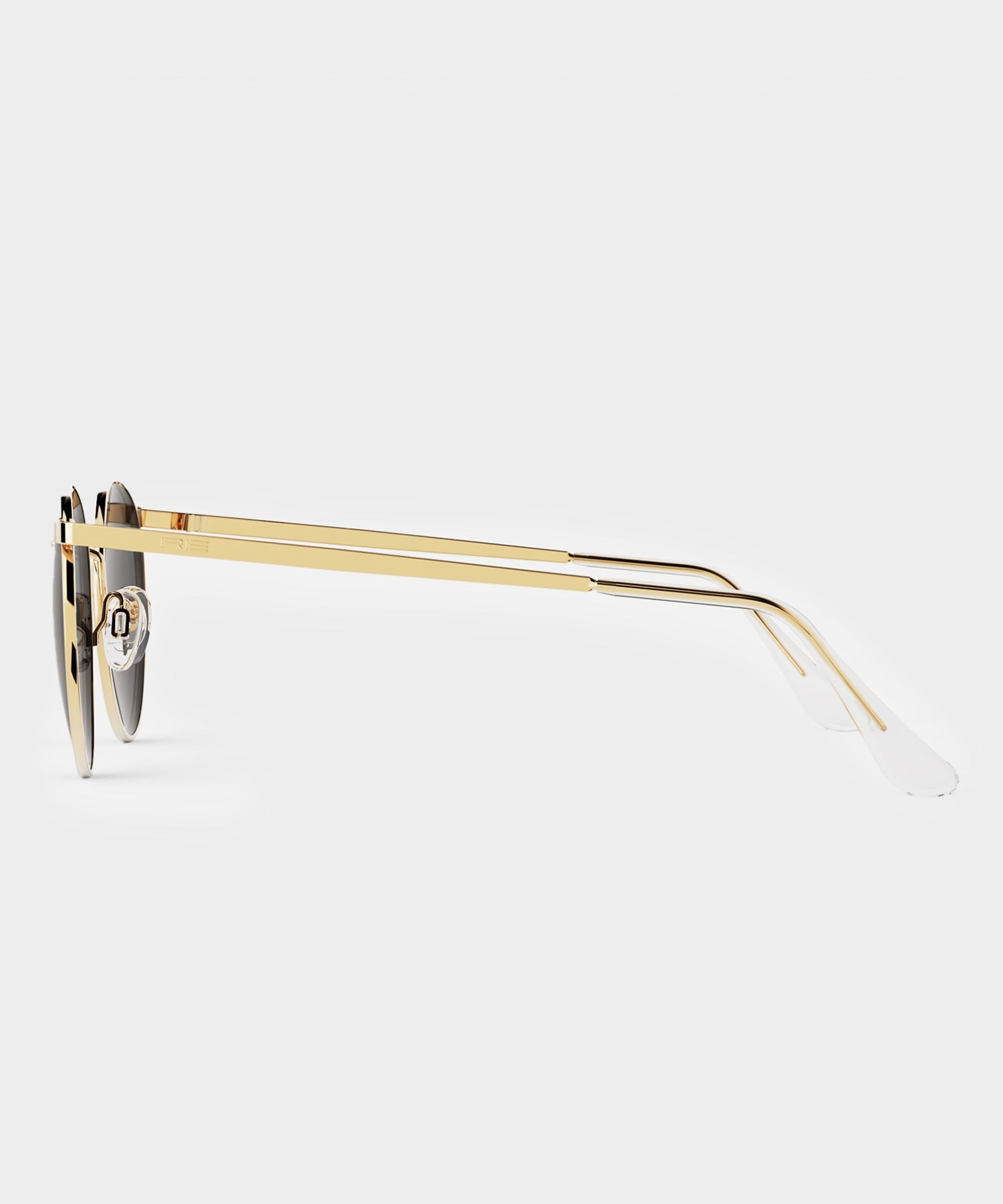 Todd Snyder Randolph Skytec Glass Polarized Sunglasses in American Grey & 23k Gold Gold