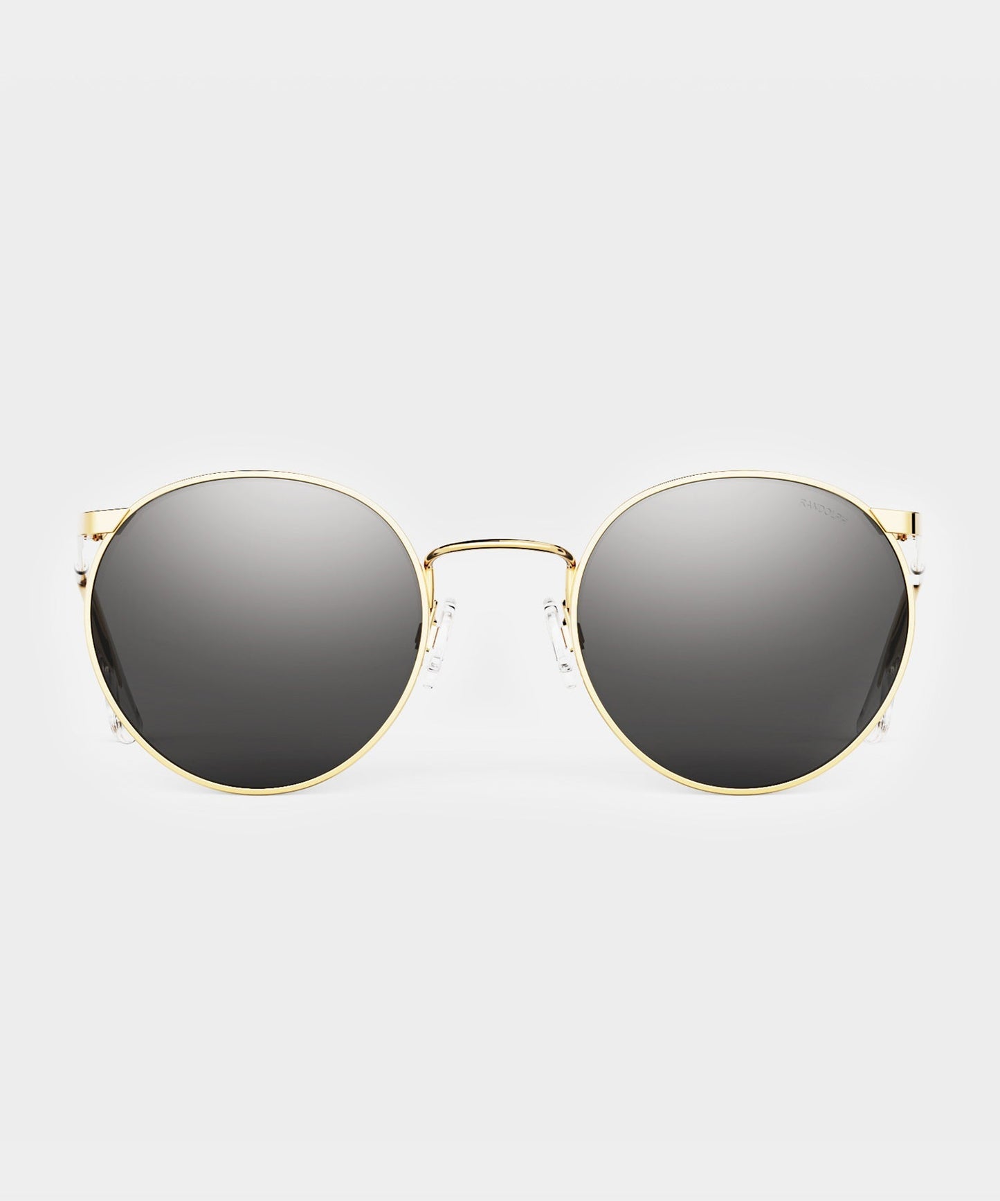 Todd Snyder Randolph Skytec Glass Polarized Sunglasses in American Grey & 23k Gold Gold