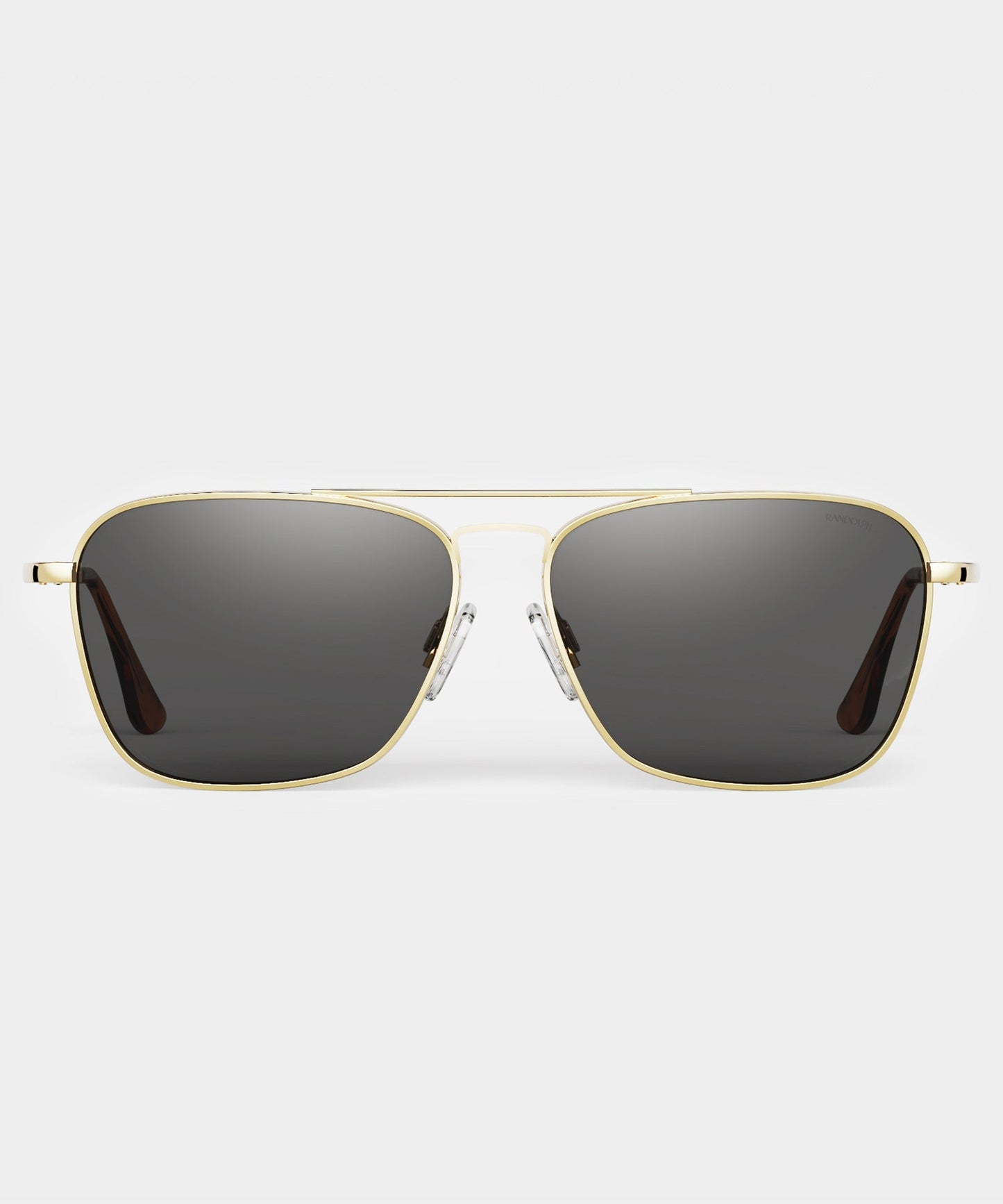 Todd Snyder Randolph Skytec Glass Polarized Sunglasses in American Grey & 23k Gold Gold