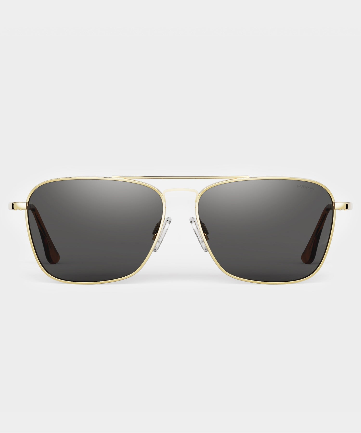 Todd Snyder Randolph Skytec Glass Polarized Sunglasses in American Grey & 23k Gold Gold