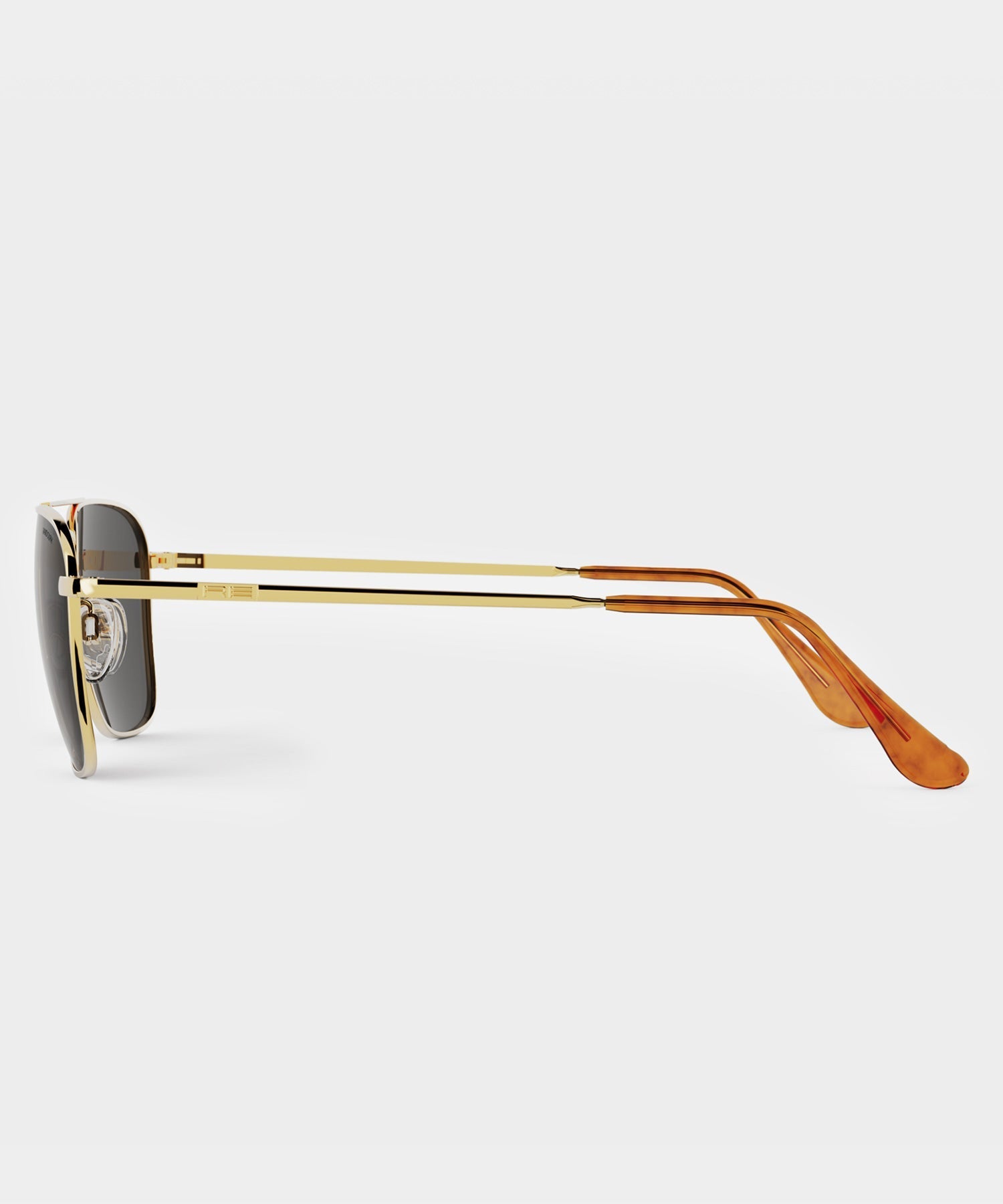 Todd Snyder Randolph Skytec Glass Polarized Sunglasses in American Grey & 23k Gold Gold