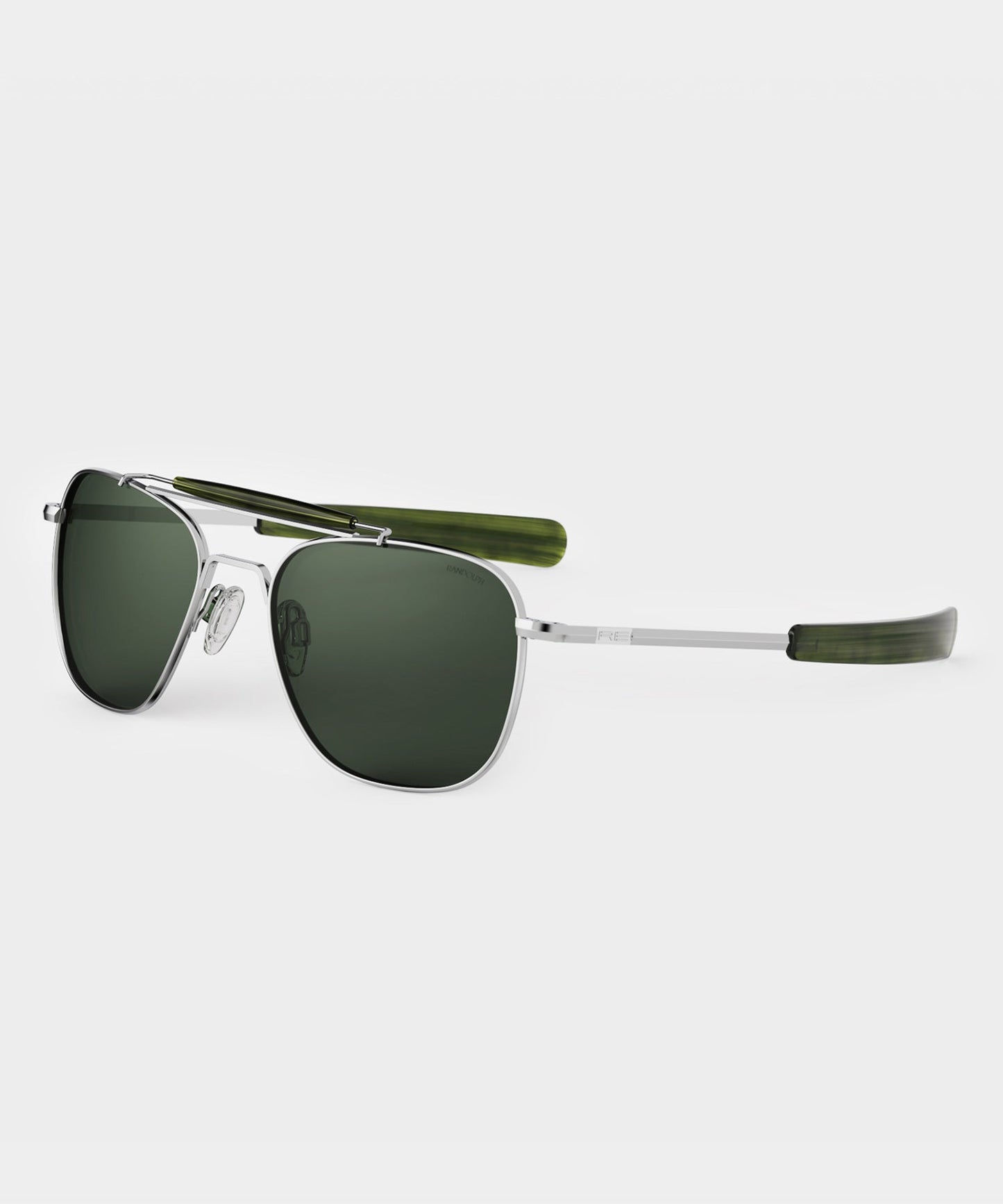 Todd Snyder Randolph Glass Polarized Sunglasses AGX in Bright Chrome Silver Silver