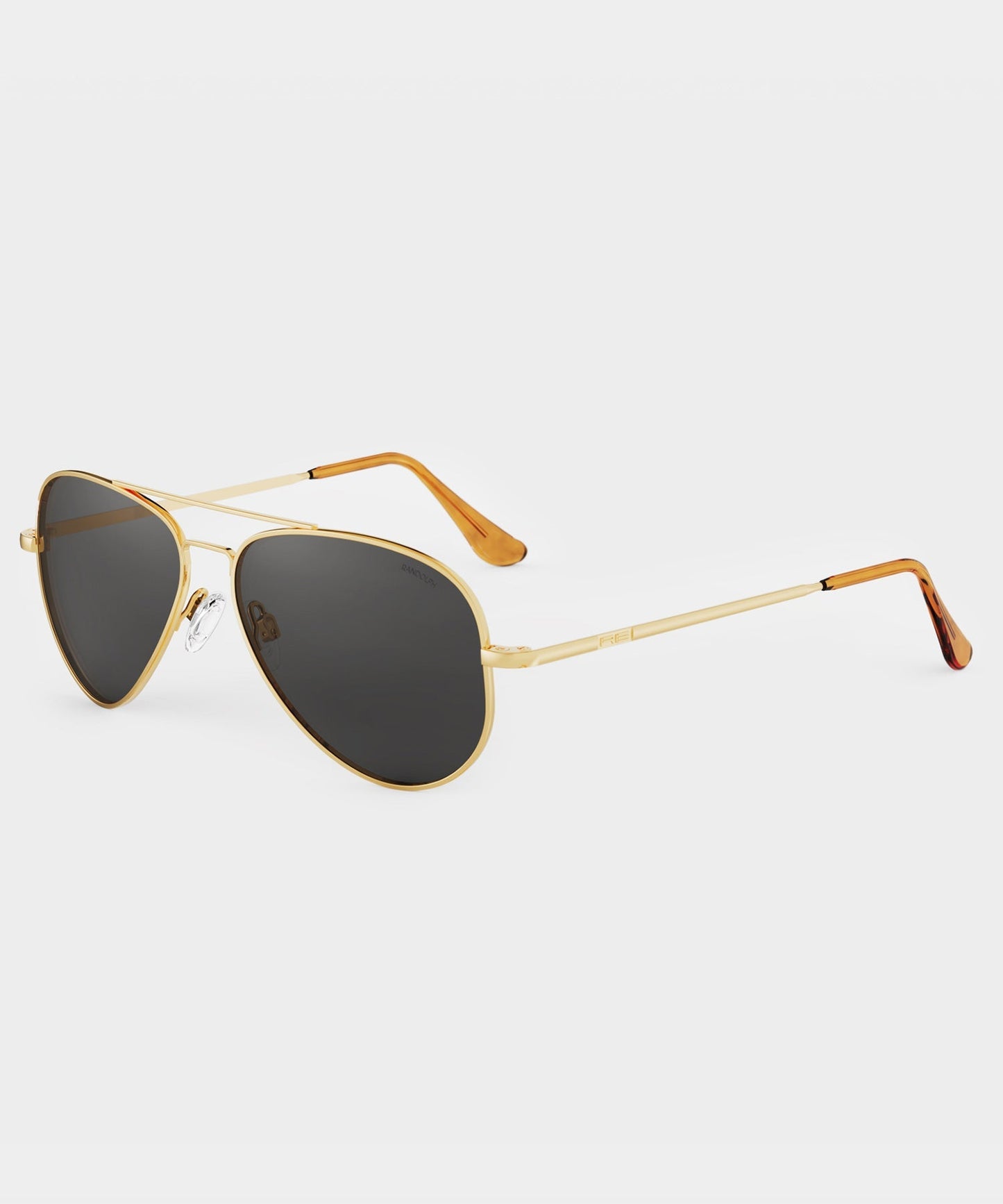 Todd Snyder Randolph Skytec Glass Polarized Sunglasses in American Grey 61 MM Gold