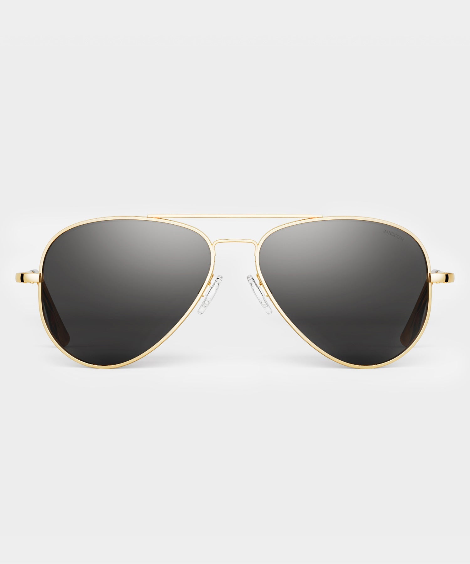 Todd Snyder Randolph Skytec Glass Polarized Sunglasses in American Grey 61 MM Gold
