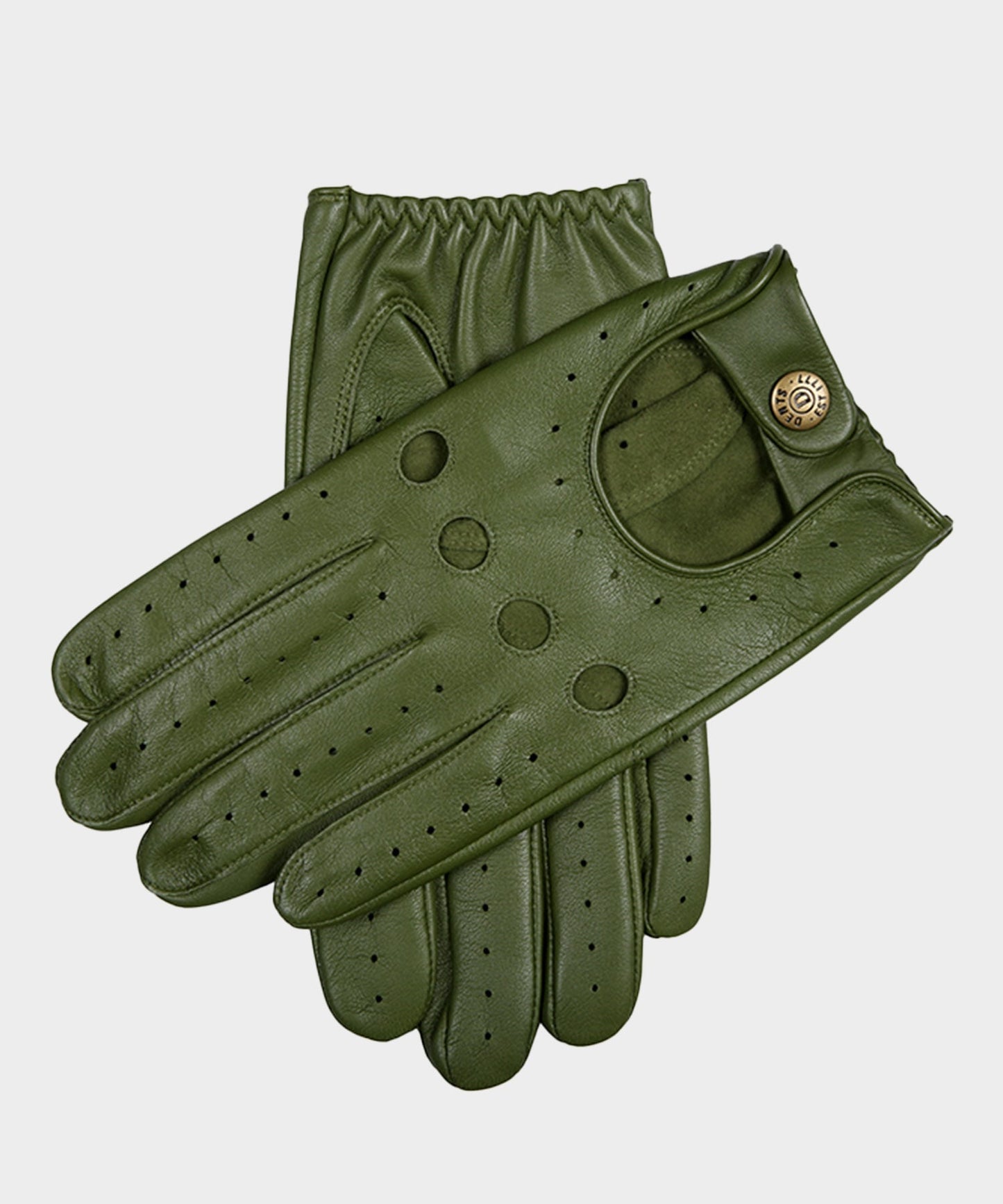 Todd Snyder Dents Delta Leather Driving Glove in Lincoln Green Green