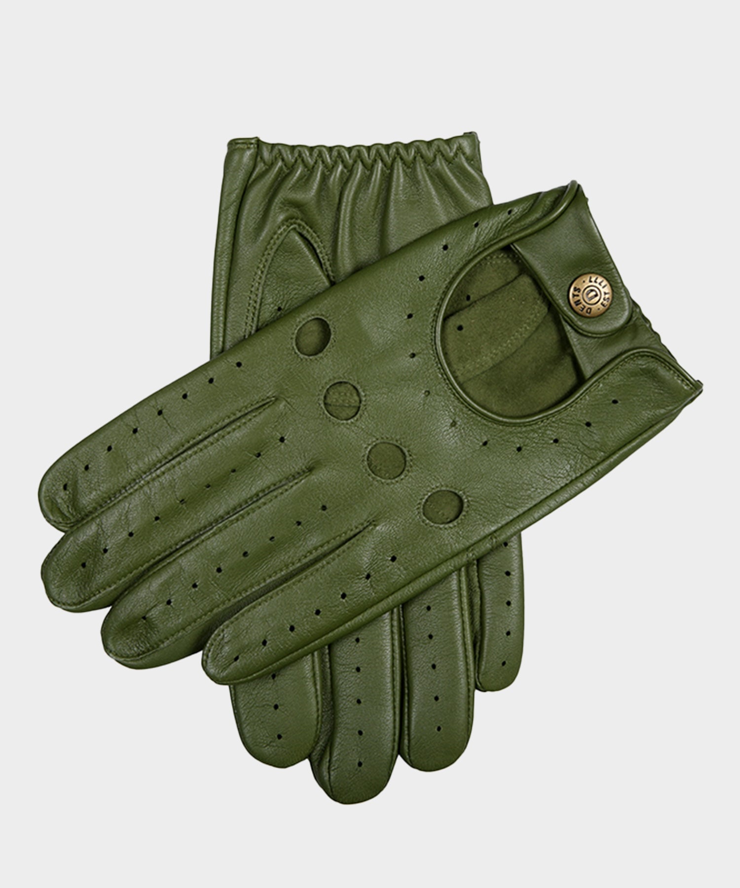 Todd Snyder Dents Delta Leather Driving Glove in Lincoln Green Green