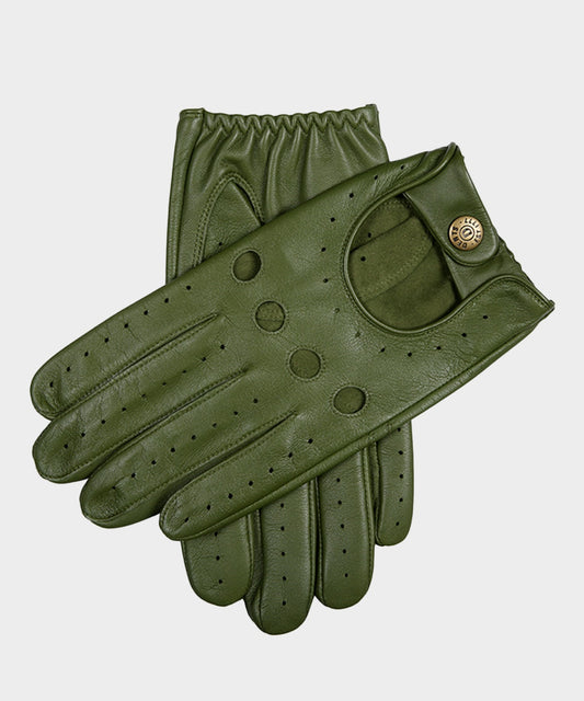 Todd Snyder Dents Delta Leather Driving Glove in Lincoln Green Green