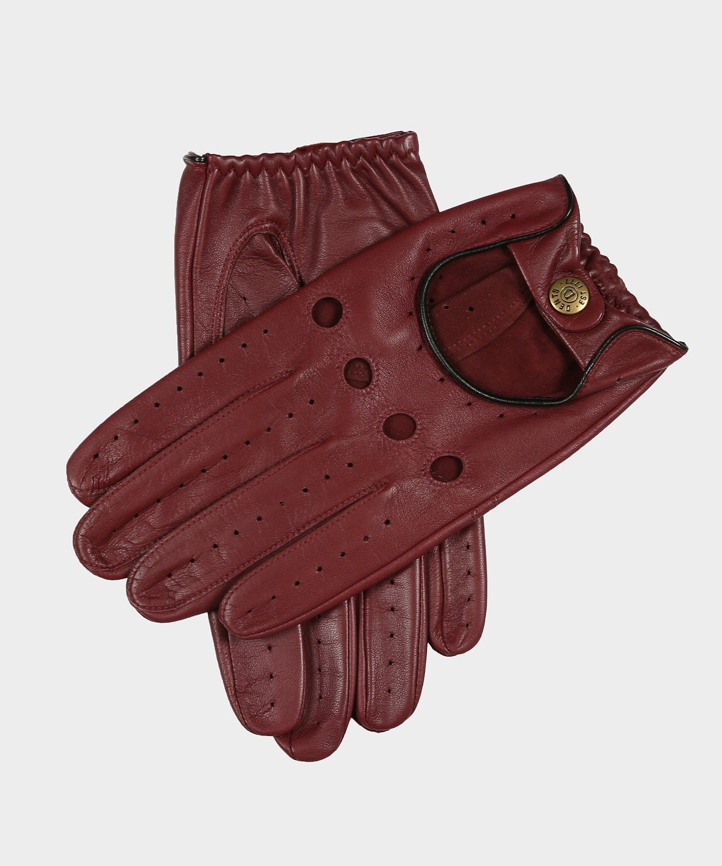 Todd Snyder Dents Delta Leather Driving Glove in Wine WINE