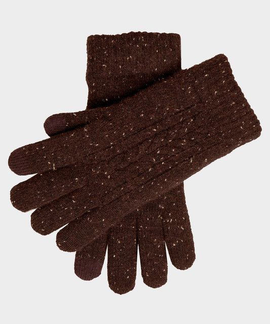 Todd Snyder Dents Lacock Donegal Glove in Chocolate Chocolate