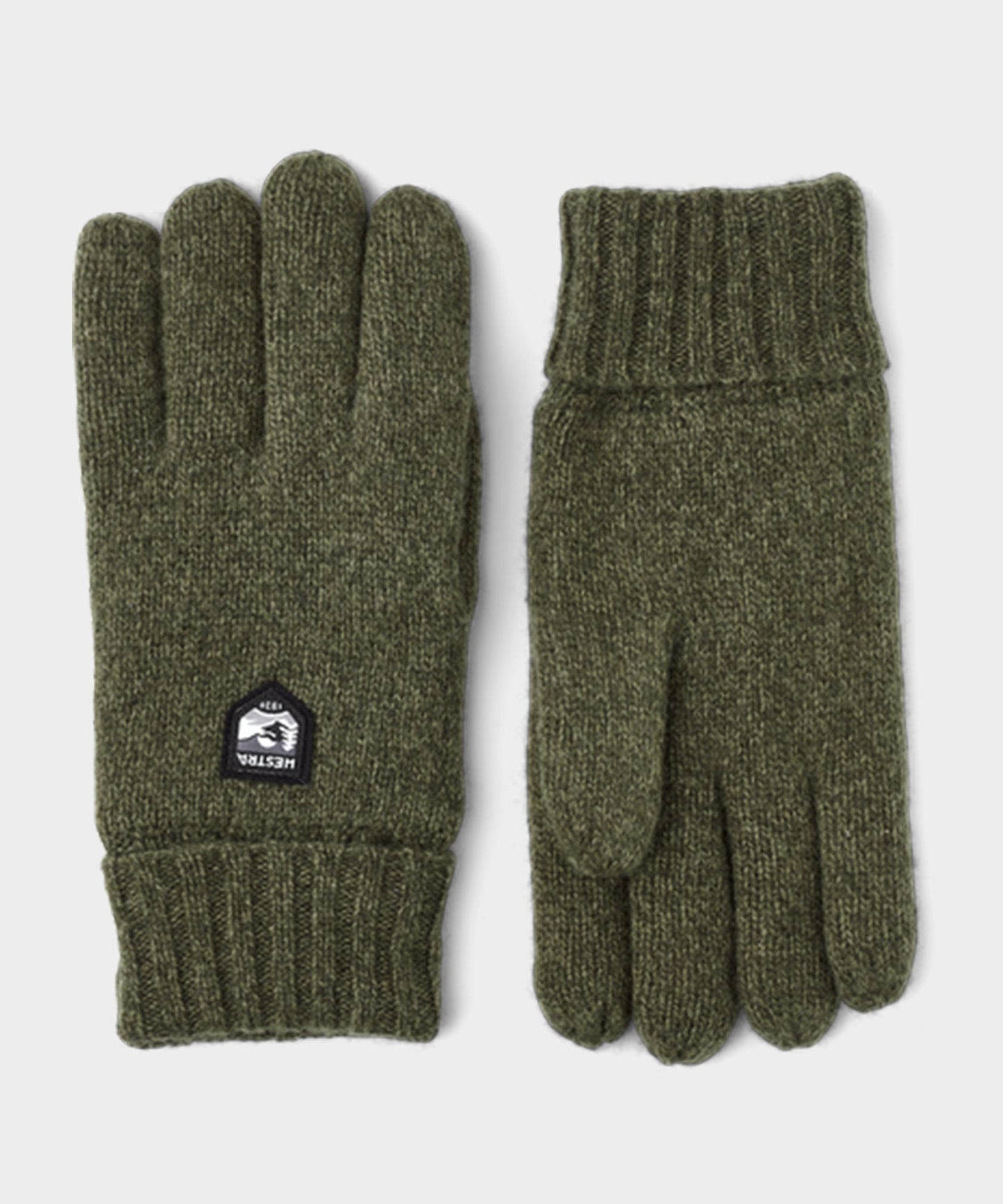 Todd Snyder Hestra Basic Wool Glove in Olive Olive