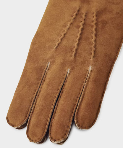 Todd Snyder Hestra Bernard Shearling Glove in Cork Cork